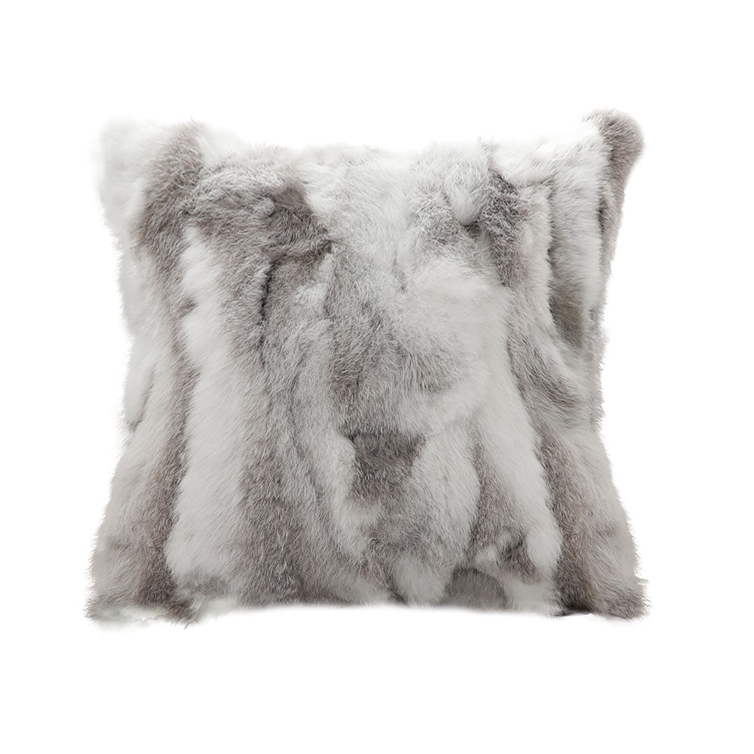 SOGA 45cm  Premium White Faux Fur Pillowcase