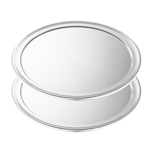 SOGA 2X 15-inch Round Aluminum Steel Pizza Tray Home Oven Baking Plate Pan