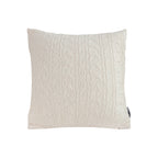 SOGA 45cm Classic Cream Cable Knit Decorative Pillowcase