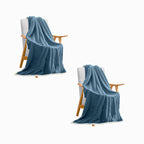 SOGA 2X Throw Blanket Warm Cozy Double Sided Thick Flannel Coverlet Fleece Bed Sofa Comforter