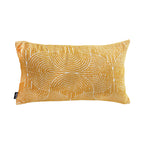 SOGA 30x50cm Mustard Yellow Geometric Lumbar Pillowcase for Home Decor