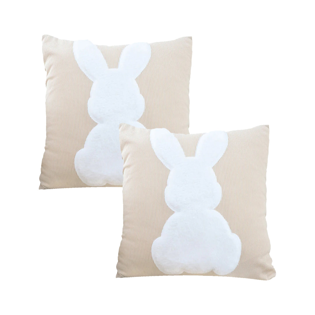 SOGA 2X 45cm White Bunny Pillowcase