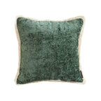 SOGA 45cm Emerald Velvet Fringe Pillowcase