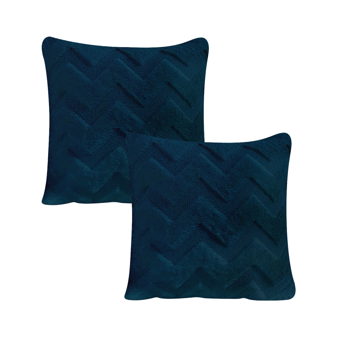 SOGA 2-Pack 45cm Chevron Luxe Pillowcases – Modern Textured Decorative Cushion Covers for Sofa, Bed & Home Décor