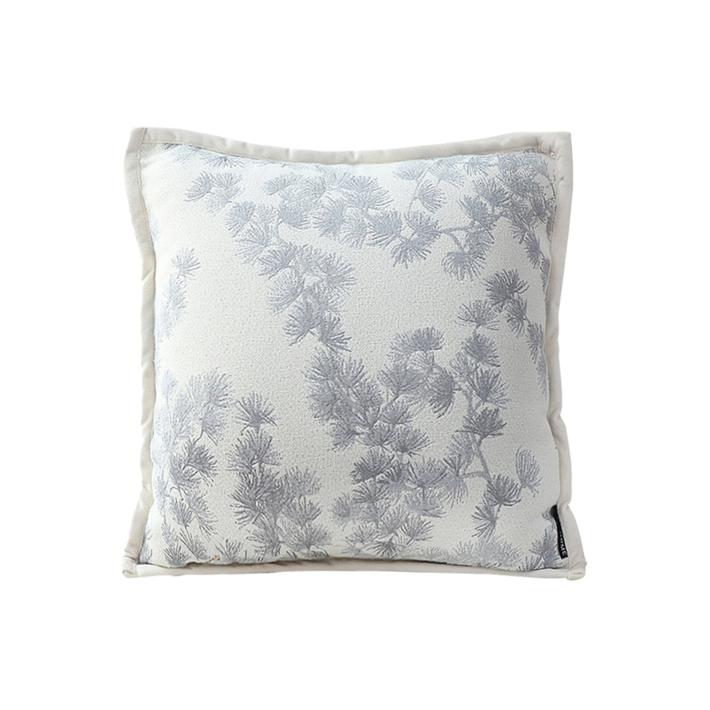 SOGA 45cm Gray Floral Pillowcase