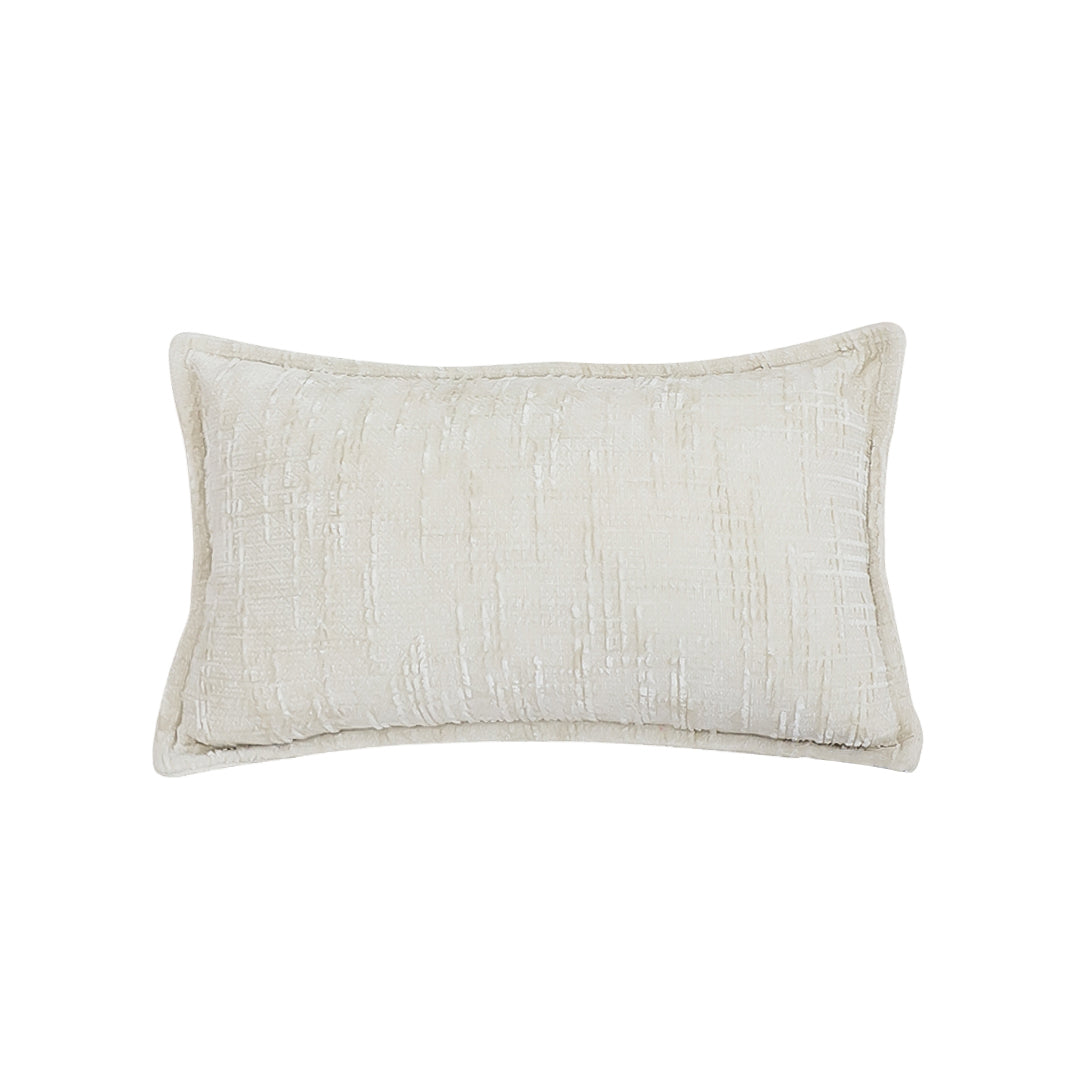 SOGA 30X50cm Elegant Cream Lumbar Pillowcase