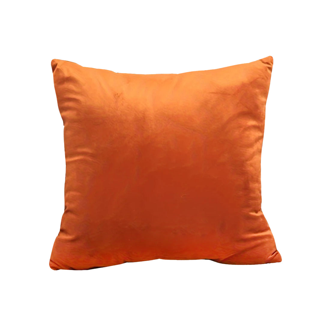 SOGA 45cm Velvet Pillowcase (Vibrant Orange)