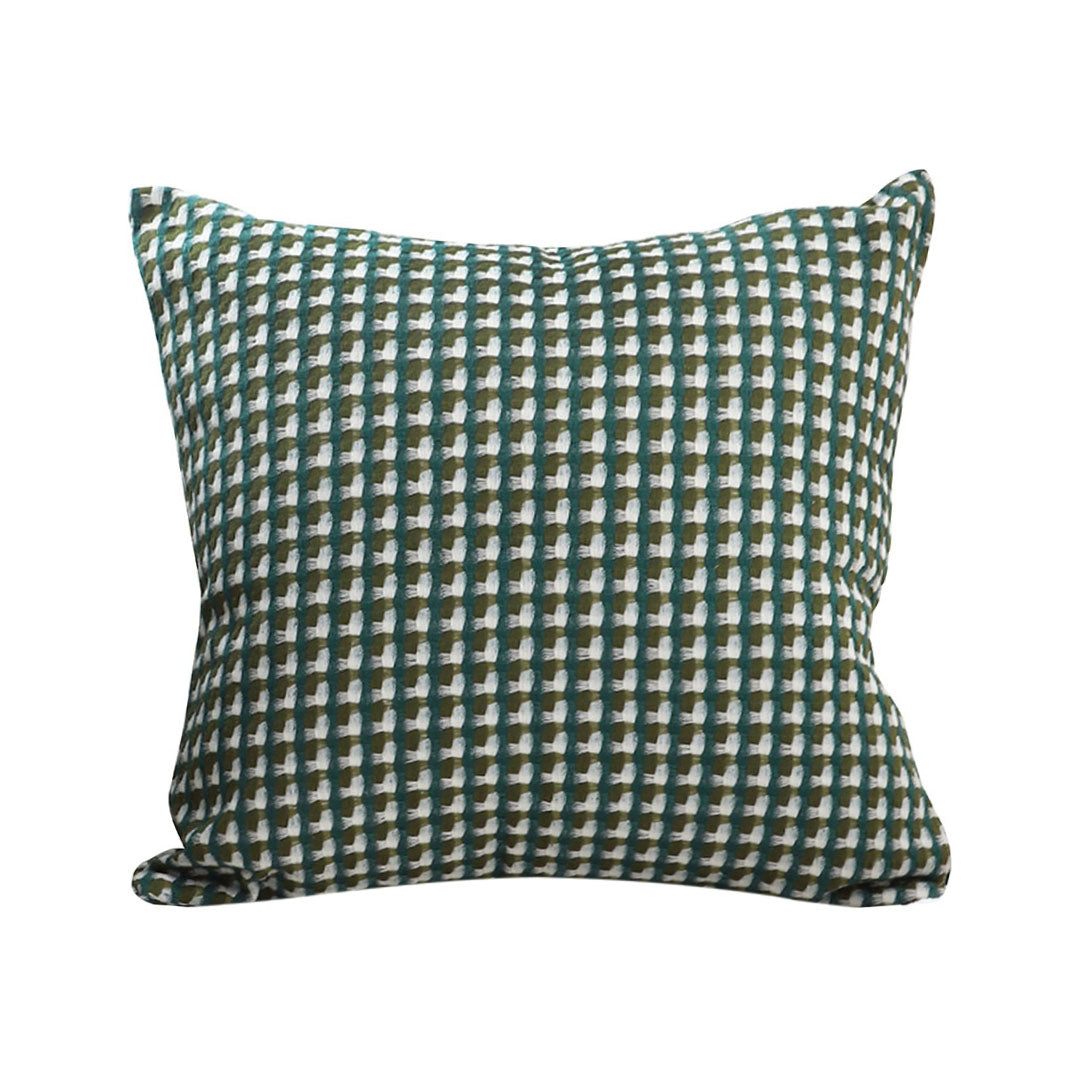 SOGA 45cm Forest Green Geometric Pillow Cover