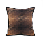SOGA 45cm Pixelated Comfort Caramel Square Pillowcase