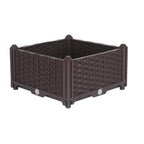 SOGA 40cm Raised Planter Box Vegetable Herb Flower Outdoor Plastic Plants Garden Bed