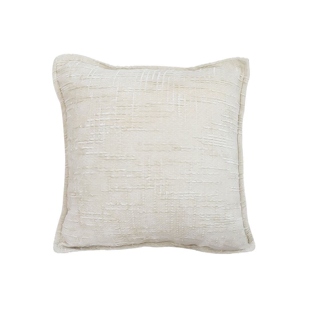 SOGA 45cm Cozy Cream Textured Throw Pillowcase