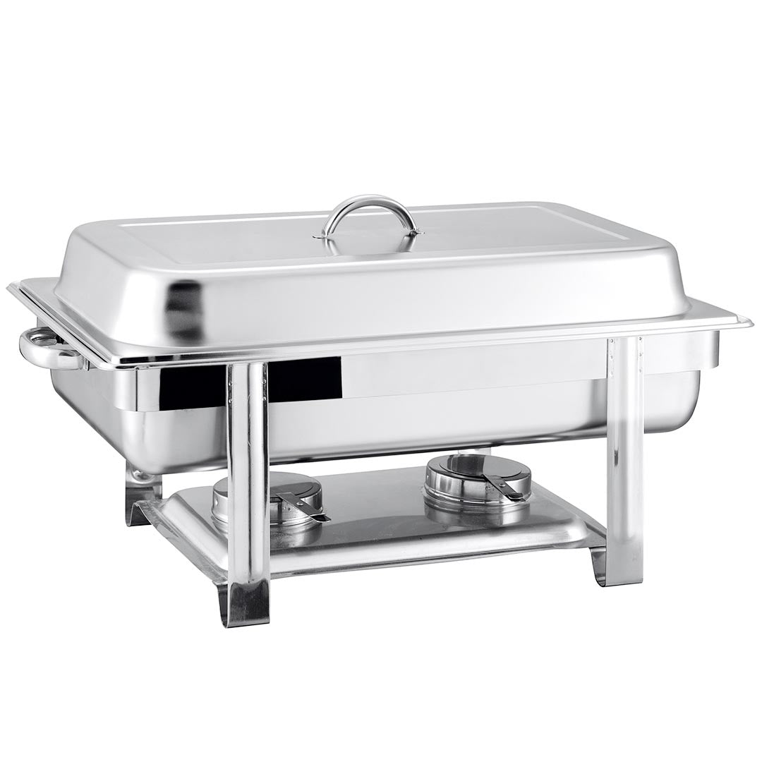 SOGA Stainless Steel Chafing Double Tray Catering Dish Food Warmer