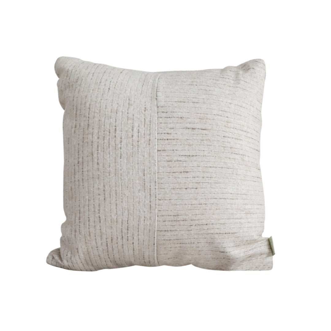 SOGA 45cm Vibrant Floral Linen Pillowcase – Neutral Beige