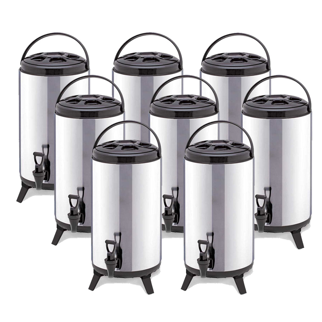 SOGA 8X 4.8 Gal Portable Insulated Cold/Heat Coffee Tea Beer Barrel Brew Pot With Dispenser