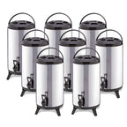 SOGA 8X 4.8 Gal Portable Insulated Cold/Heat Coffee Tea Beer Barrel Brew Pot With Dispenser