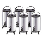 SOGA 6X 4.8 Gal Portable Insulated Cold/Heat Coffee Tea Beer Barrel Brew Pot With Dispenser