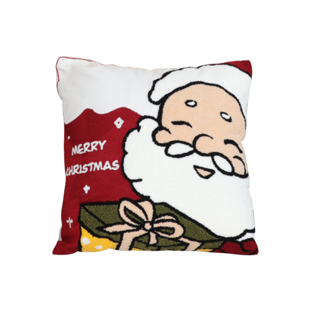 SOGA 45cm Embroidered Santa Claus Christmas Pillow - Bring Home the Cheer