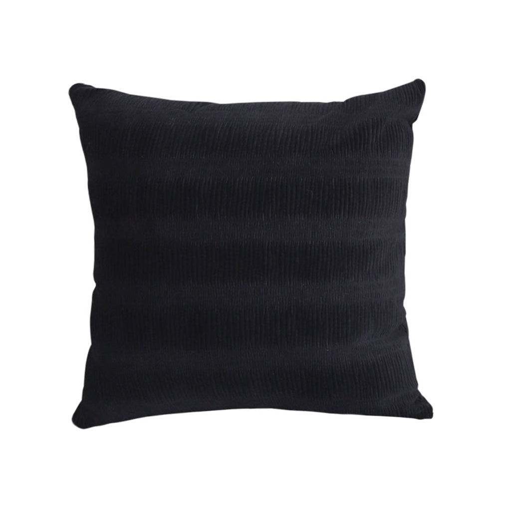 SOGA 45cm Luxurious Black Velvet Polyester Throw Pillow Cover
