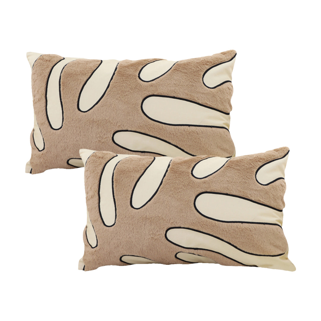 SOGA 2X 38x60cm Coral Branch Pillowcase (Beige)