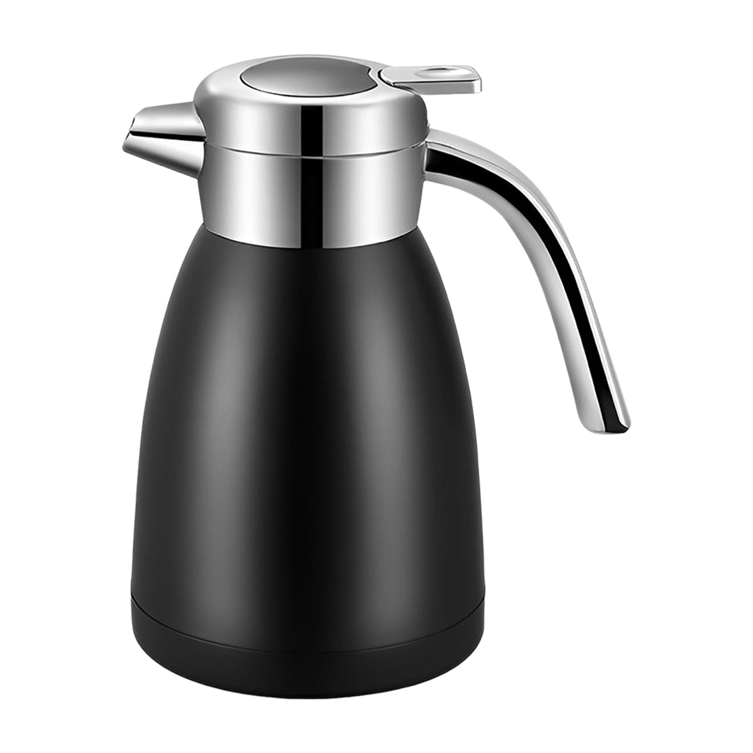 SOGA 1.2L Stainless Steel Insulated Vacuum Flask Coffee Water Jug Thermal Black