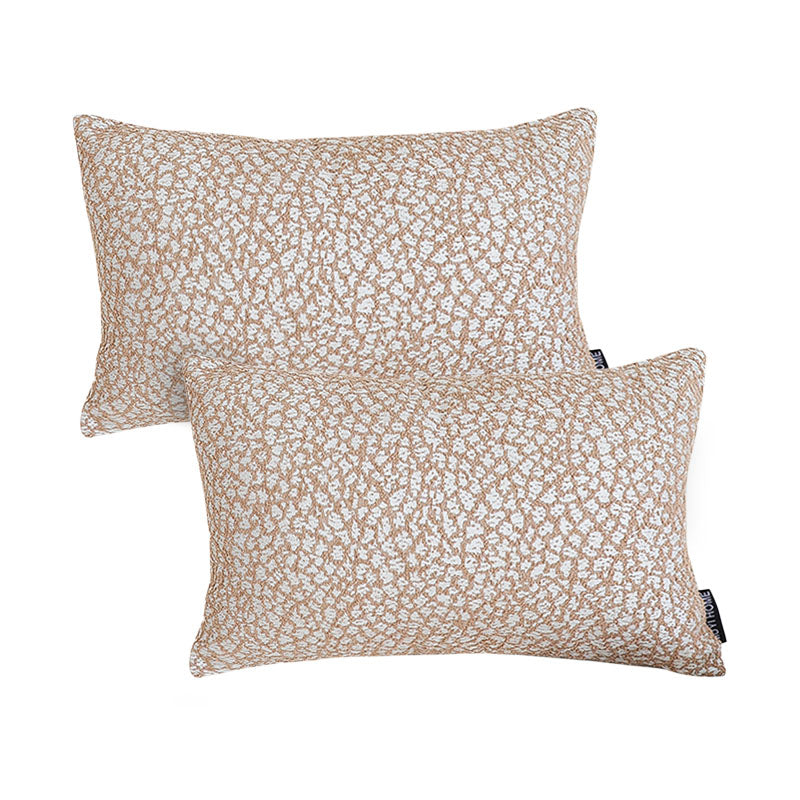 SOGA 2X 30x50cm Accessorize Dezi Cream Geometric Lumbar Pillowcase