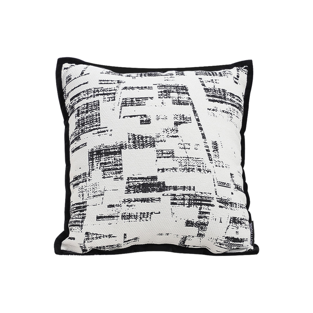 SOGA 45cm Modern Monochrome Grid Pillowcase