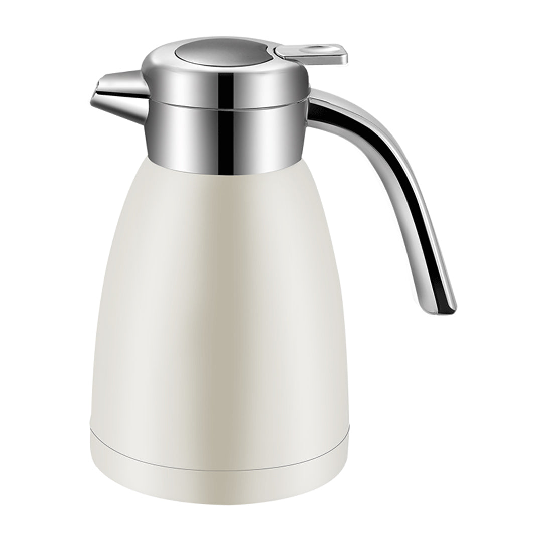 SOGA 2.2L Stainless Steel Insulated Vacuum Flask Coffee Water Jug Thermal White