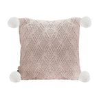 SOGA 45cm Diamond Knit Texture Brown Throw Pillowcase