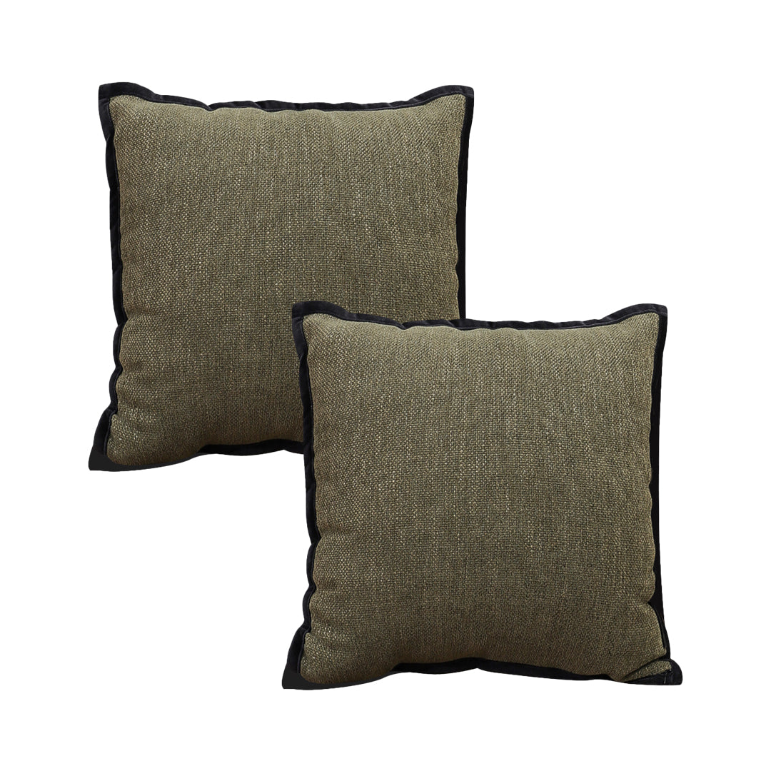 SOGA 2X 45cm Soft Olive Green Square Decorative Pillowcase