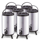 SOGA 6-Pack 12L Portable Insulated Brew Pots with Dispenser – Hot & Cold Coffee, Tea, Beer Barrels