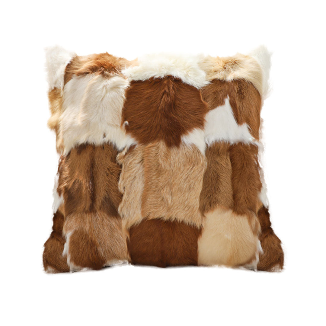SOGA 45cm  Cowhide Patchwork Pillowcase