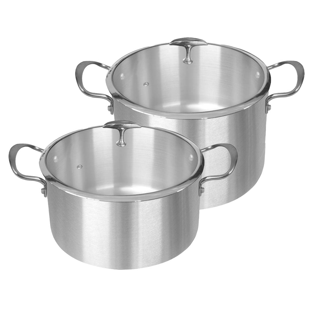 SOGA Stainless Steel 28cm 32cm Casserole With Lid Induction Cookware