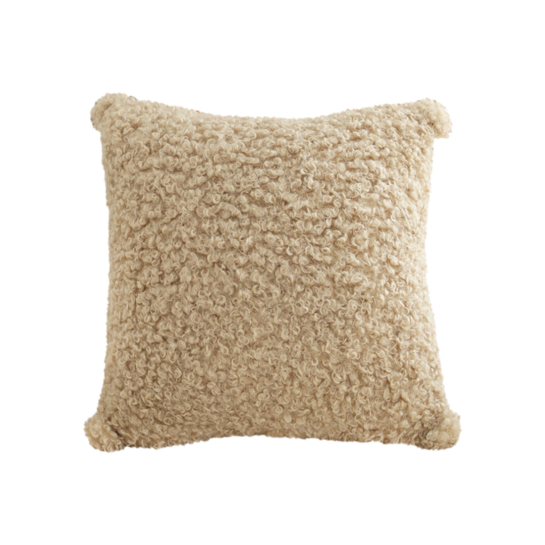 SOGA 45cm Warm Beige Bouclé Comfort Pillowcase