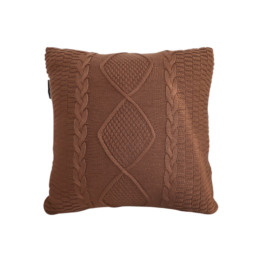 SOGA 45cm Sohobo Rectangle Knitted Cushion Cover with Boho Fringe