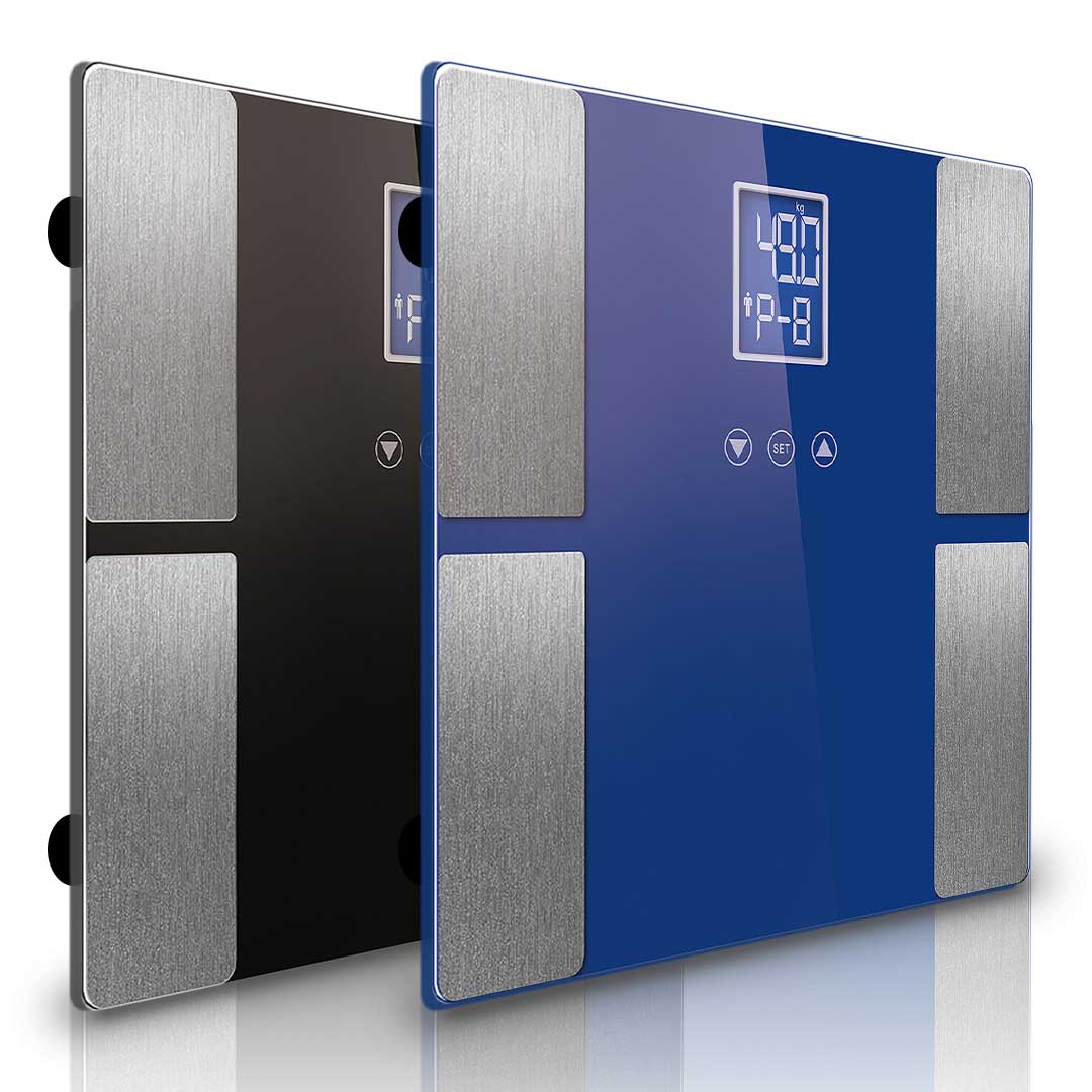 SOGA Digital Electronic LCD Bathroom Body Fat Scale Weighing Scales Weight Monitor Black/Blue