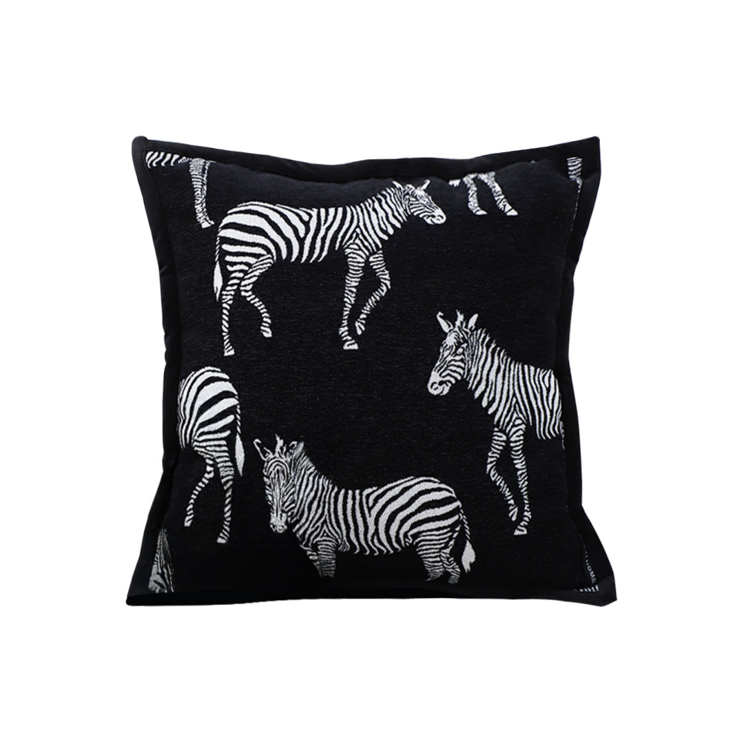 SOGA 45cm Wildlife Zebra Scene Decorative Pillow Cover