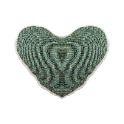 SOGA 42x32cm Cozy Heart-Shaped Woven Pillowcase