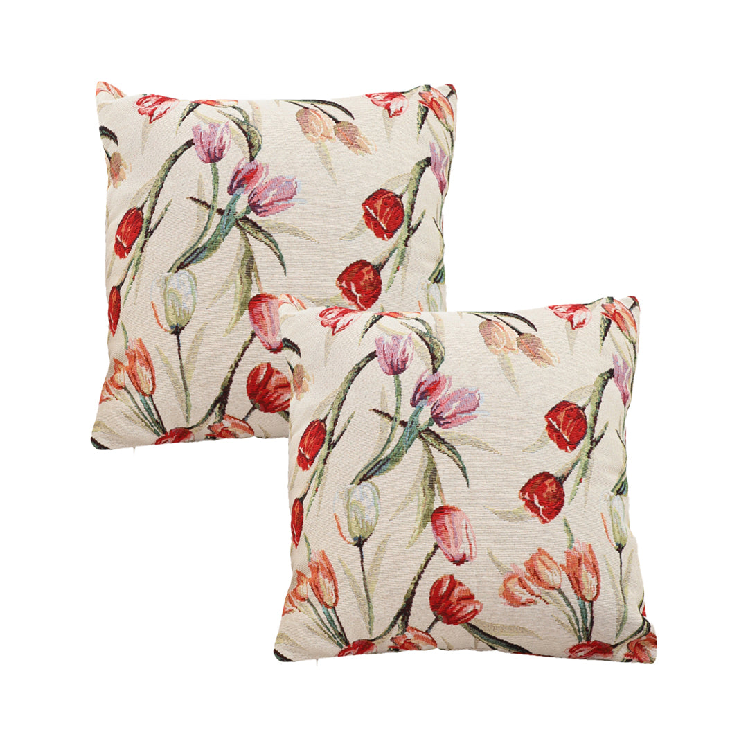 SOGA 2X 45cm Botanical Floral Pillowcase (Light)
