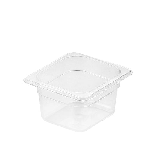 SOGA 100mm Clear Gastronorm GN Pan 1/6 Food Tray Storage