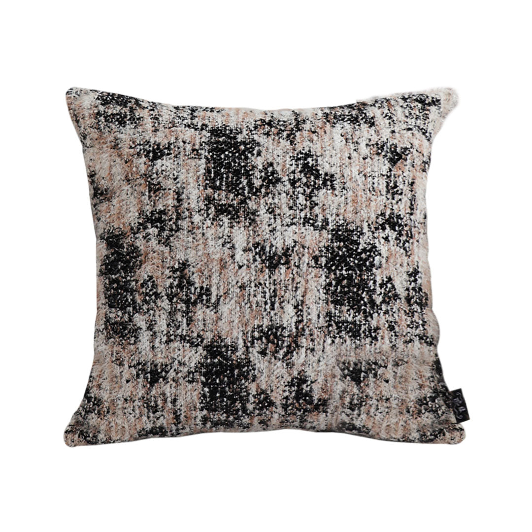SOGA 45cm Black & Beige Textured Pillowcase