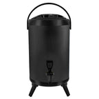 SOGA 3.7 Gal Stainless Steel Insulated Milk Tea Barrel Hot and Cold Beverage Dispenser Container with Faucet Black