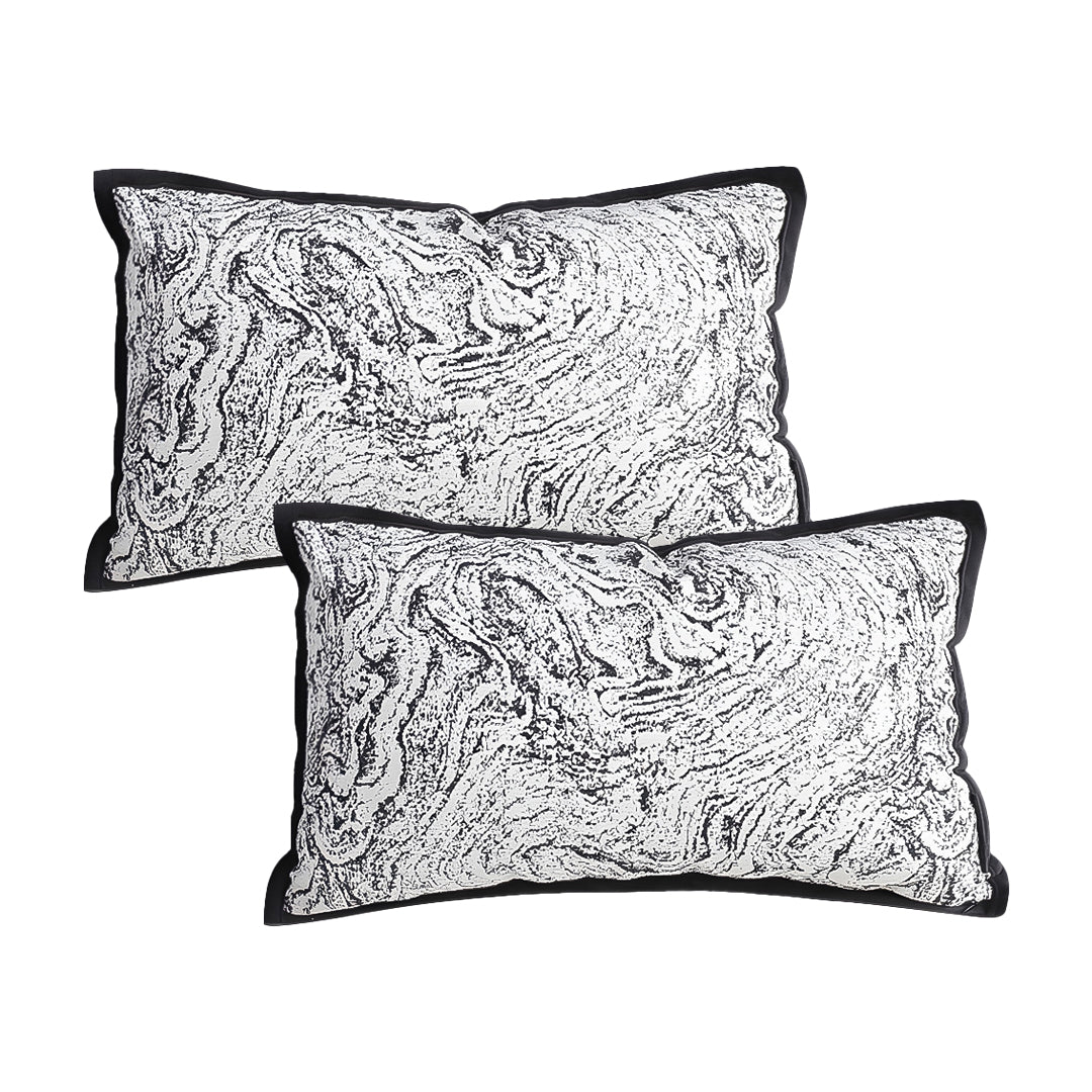 SOGA 2X 30x50cm Artistic Black Border Rectangular Pillowcase