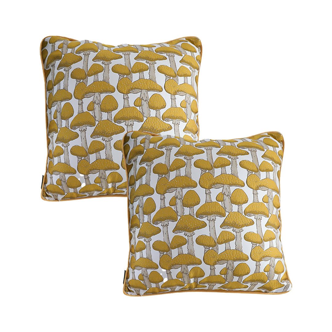 SOGA 2X 45cm Ginkgo Leaf Pillowcase (Yellow)