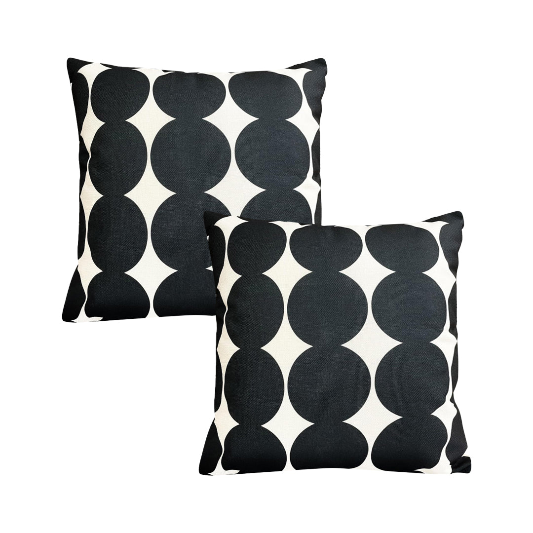 SOGA 2-Pack 45cm Polka Dot Modern Pillowcases – Stylish Decorative Cushion Covers for Sofa, Bed & Home Décor