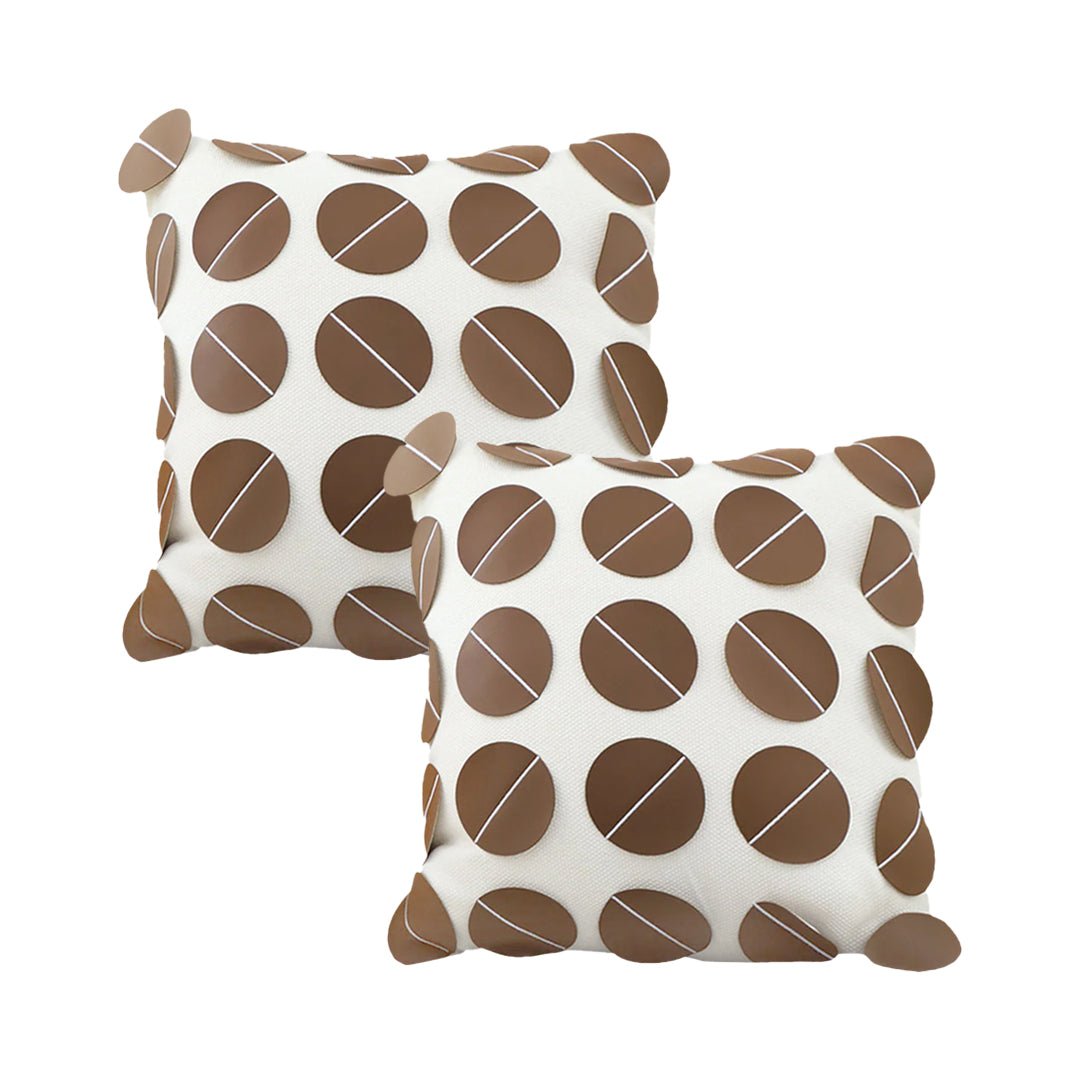 SOGA 2X 45cm Mid-Century Dot Pattern Pillow Cover