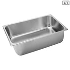 SOGA Gastronorm GN Pan Full Size 1/1 GN Pan 20cm Deep Stainless Steel Tray
