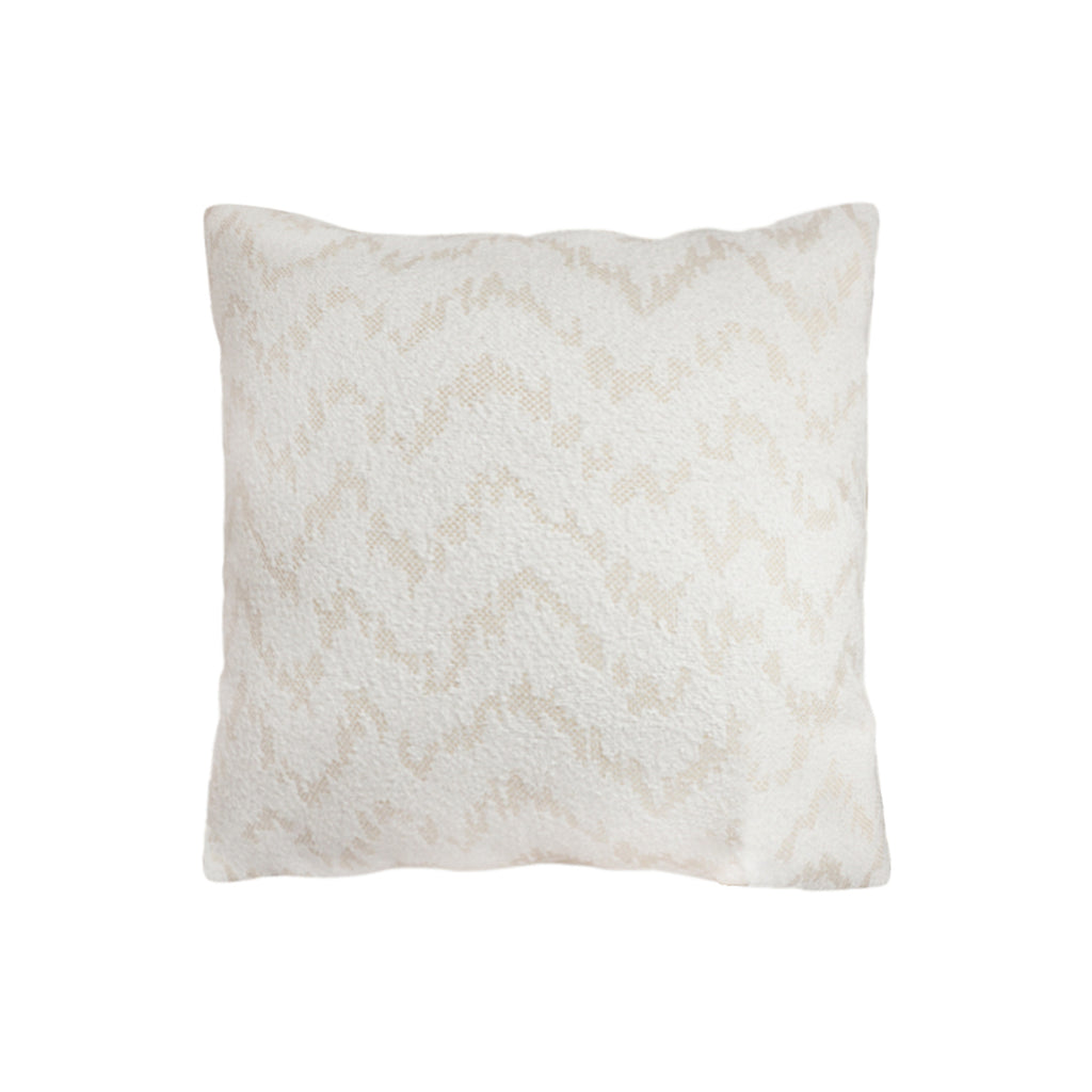 SOGA 45cm Cream Chevron Embroidered Pillowcase