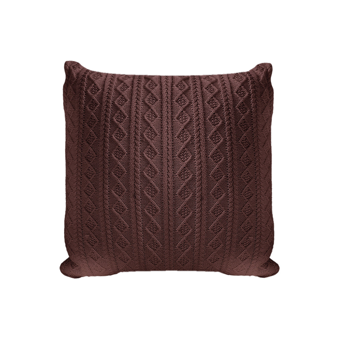 SOGA 45cm Cable Knit Luxury Pillowcase