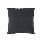 SOGA 45cm Scalloped Wave Pillowcase (Charcoal Gray)
