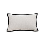 SOGA 30x50cm Olive Green Minimalist Lumbar Pillowcase with Black Trim